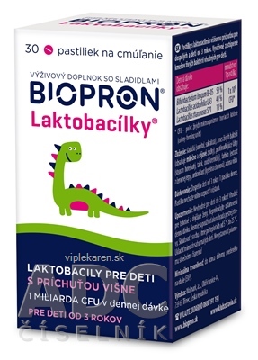 Biopron Laktobac Lky Pastilky Na Cm Anie Pre Deti S Pr Chu Ou Vi Ne